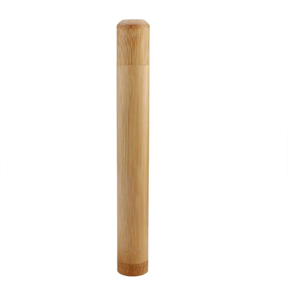 Bamboo Toothbrush Travel Case