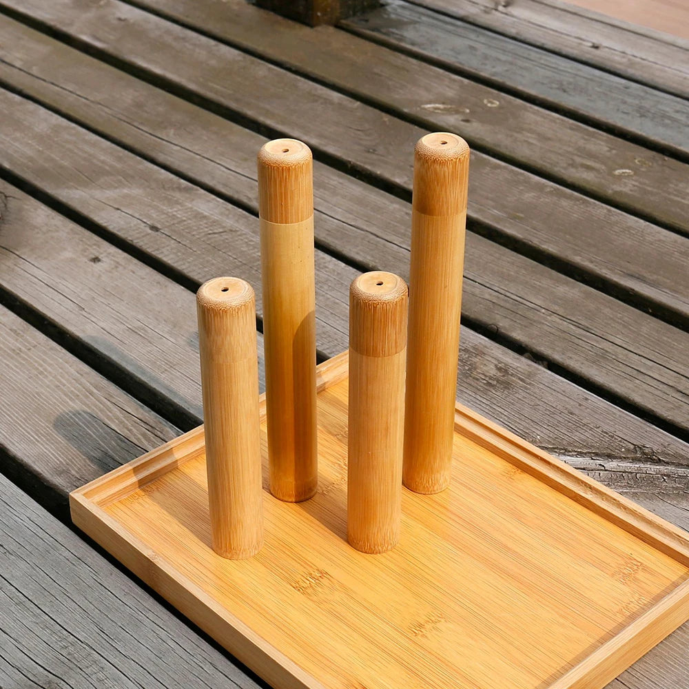Bamboo Toothbrush Travel Case