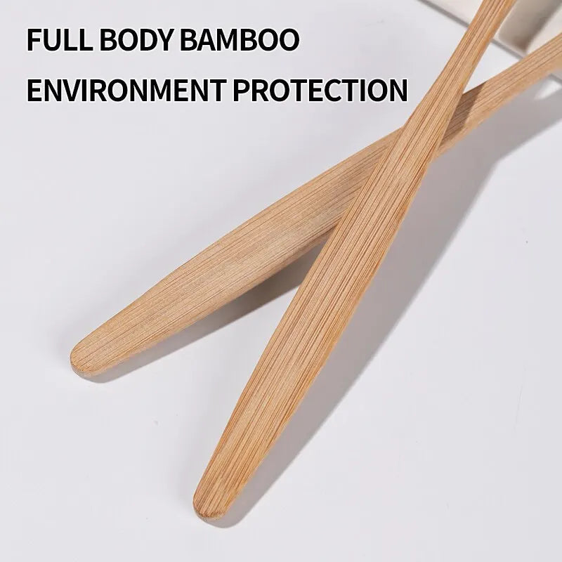 Bamboo Toothbrush Set 10 PCS
