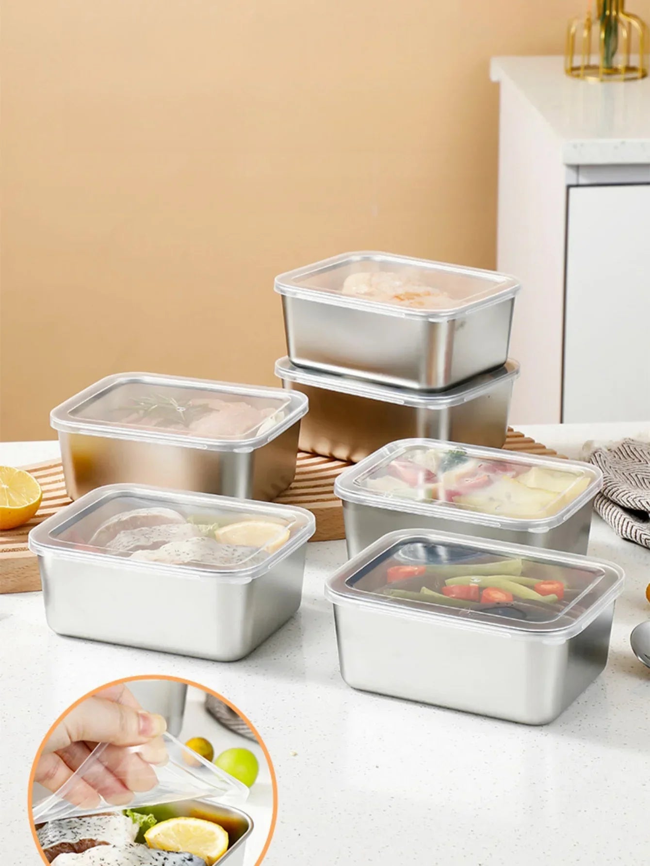 Stainless Steel Food Storage Box